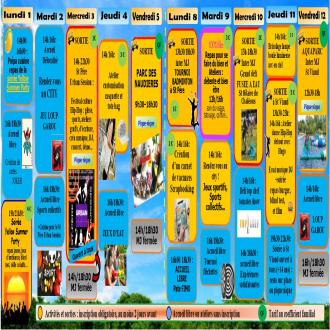 plaquette 1�re quinzaine vacances s'�t� MJ Frossay