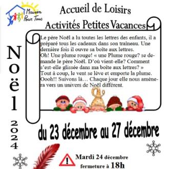 Programme des vacances de Noël