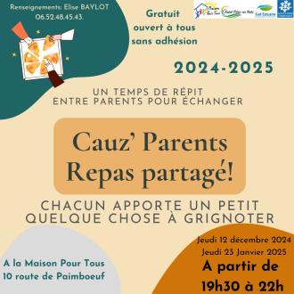 Cauz parents repas partag�