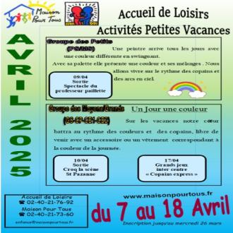Programme des vacances d'Hivers
