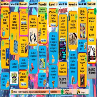 programme vacances d'hiver 2025