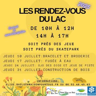 Programme de l't: les jeudis du lac