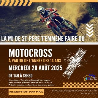 Motocross pour les jeunes à partir de l'année des 14 ans