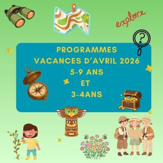 Centre de loisirs - Vacances d'avril 2026
