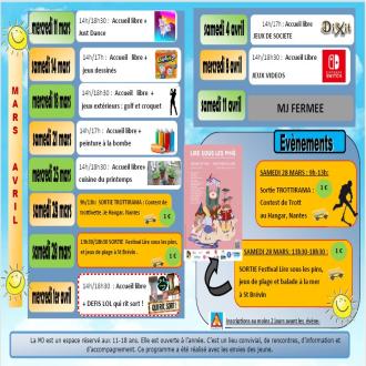 programme mjFrossay mars avril 2026