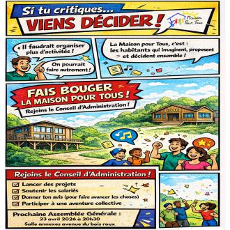 Assemblée générale de la Maison Pour Tous