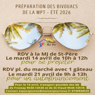 On prépare les bivouacs d'été de la MPT ! Inter MJ