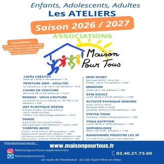Inscription aux ateliers