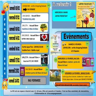 programme MJ Frossay février 2024