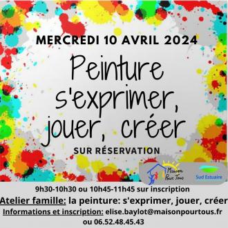 Atelier peinture: créer, jouer, s'exprimer